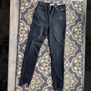 Black buttonfly Kancan jeans